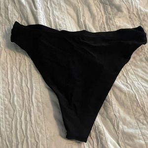 Never worn! Black cheeky bikini bottoms